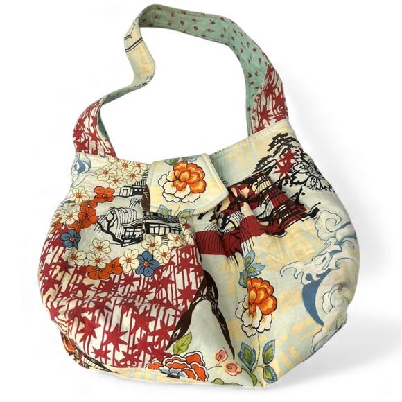 Artisan Handbags - Artisan J. Castle Designer Bag Handbag Purse Tote Large Japanese Asian Noren